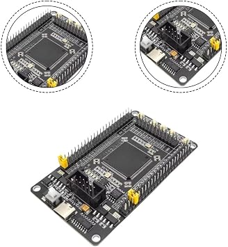 for Cyclone IV EP4CE6E22C8N FPGA Development Board Featuring Dual-Crystal Oscillators, Adjustable Voltage Pins, Onboard for CH340 Serial Interface, W25Q Memory, LED Indicators, Buttons