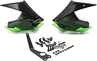 Vista 1 de YUAILI Store Motorcycle Side Downforce Naked Spoilers Winglet Fixed Wing Winglet Fairing Wing Fit for Kawasaki Z900 Z 900 Z900 2020 2021 Color Green