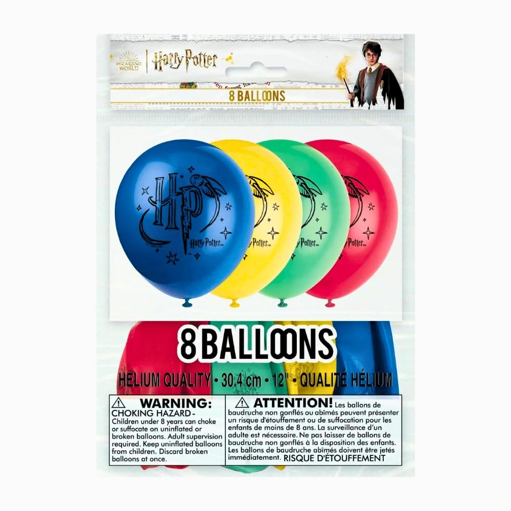 Unique- Harry Potter Ballons Latex-30 Cm-Fête à Thème Paquet De 8