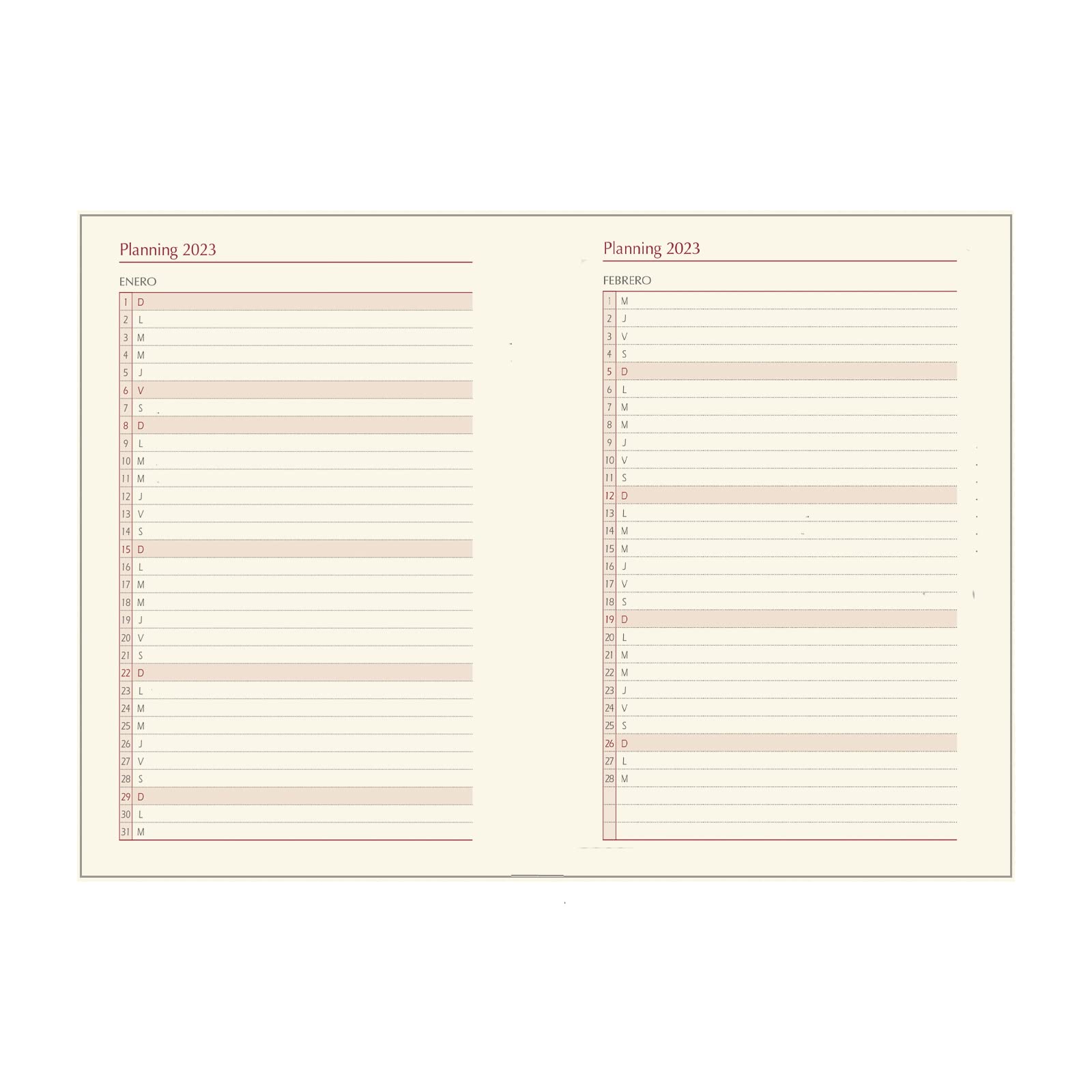 dohe 12003 - Agenda 2018 Day Page with Design Brasilia, 15 x 21 cm, Turquoise, blue turquoise - Image 4