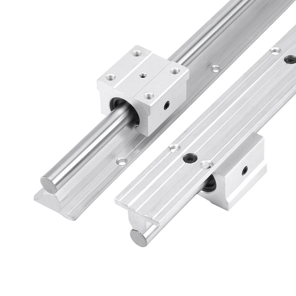Zestaw prowadnic liniowych CNC zestaw - 2 sztuki pełne podparcie SBR 12-500mm 12mm łożysko kulkowe liniowy wał szyny ślizgowej + 4 sztuki łożyska blokowego SBR12UU