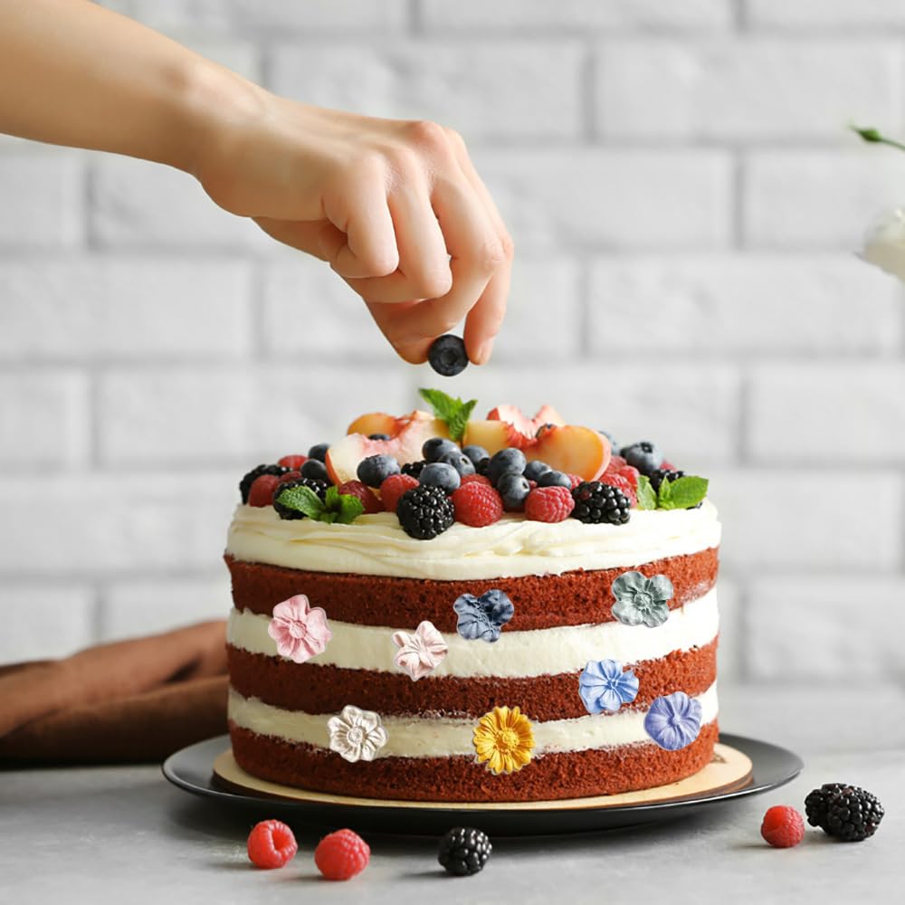 Set Di 7 Stampini In Silicone Per Caramelle, Cioccolato E Sapone - Fiori E Farfalle Per Decorazioni Fai Da Te