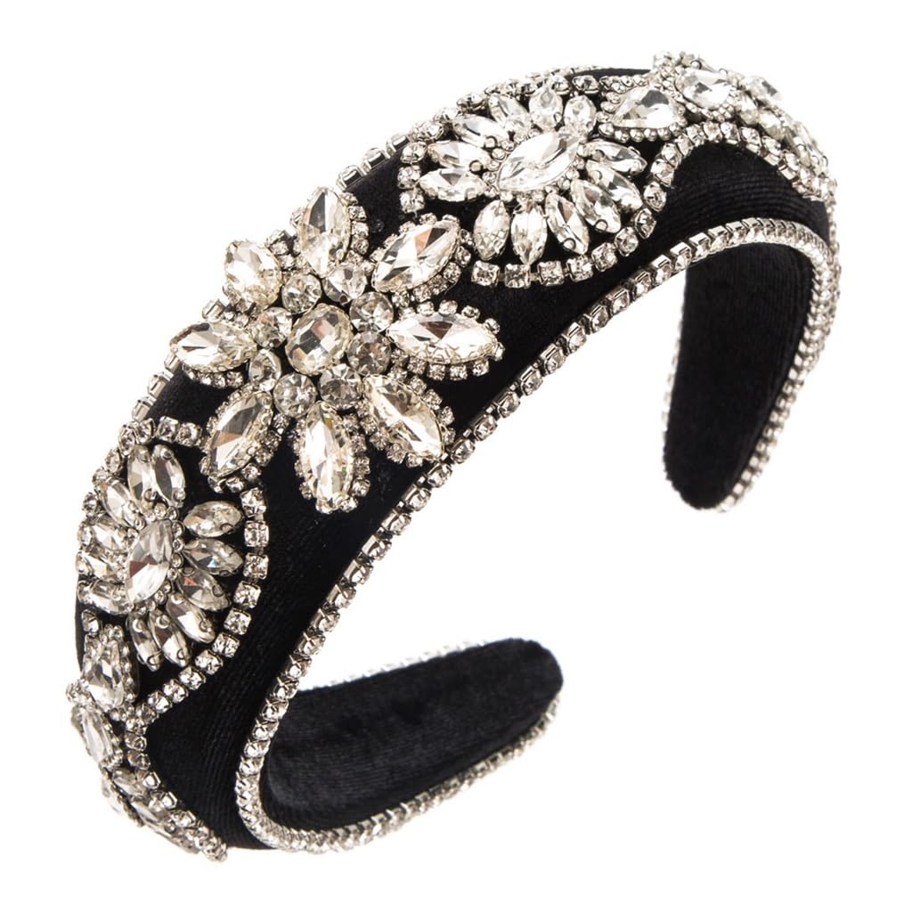 FMURY - Fasce per capelli da donna, stile vintage, con teschio, accessori per capelli per feste (pesca5)
