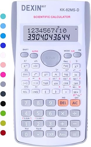 Miniatura 7 de Calculadoras científicas de escritorio, calculadoras científicas para estudiantes, calculadora científica 240 funciones 2 línea 10+2 dígitos,