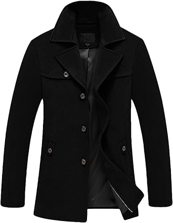 Mens fitted wool coat Clearance