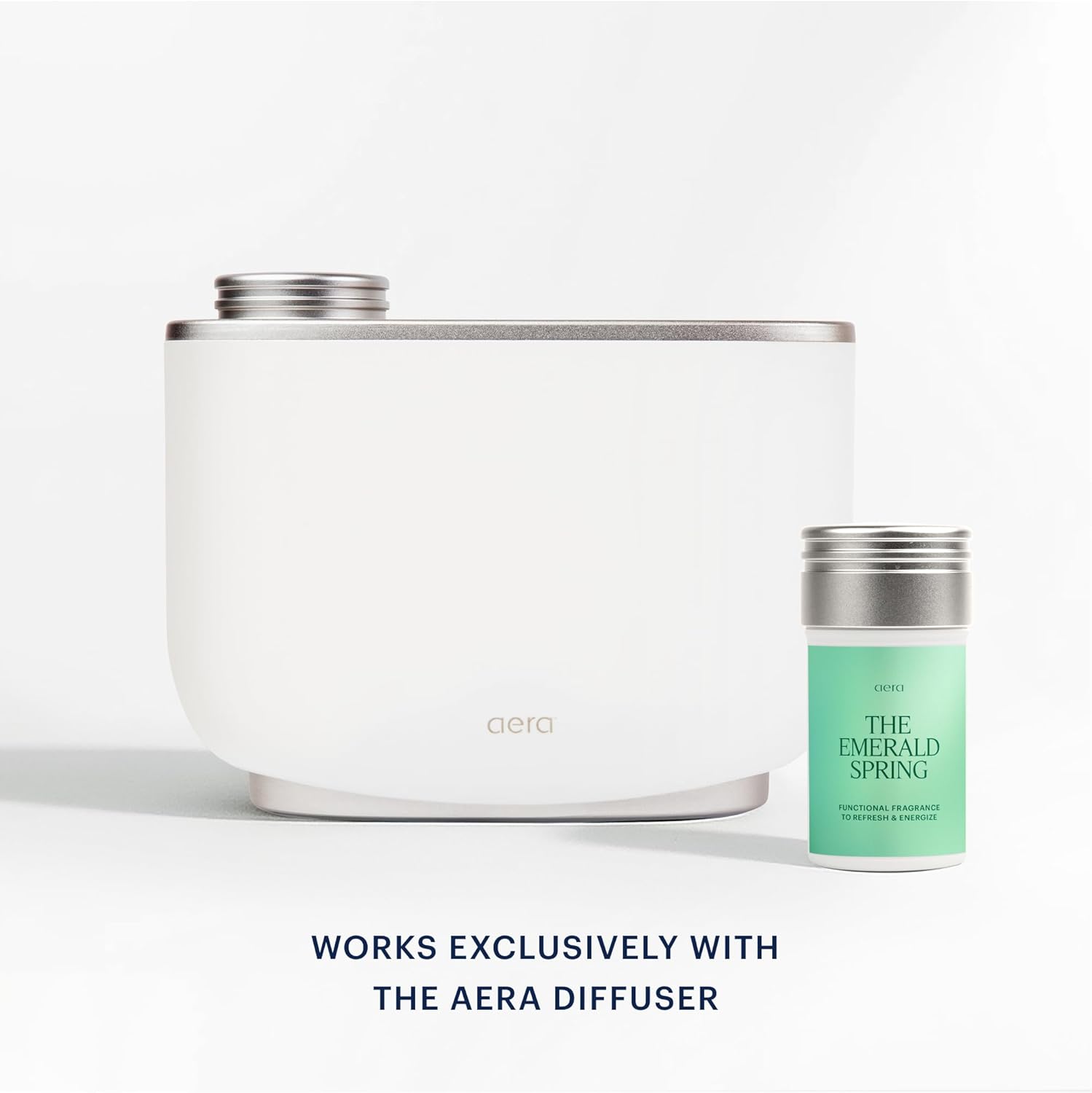 Aera The Emerald Spring Home Fragrance Scent Refill - Notes of Peppermint and Rosemary - Works with The Aera Diffuser
