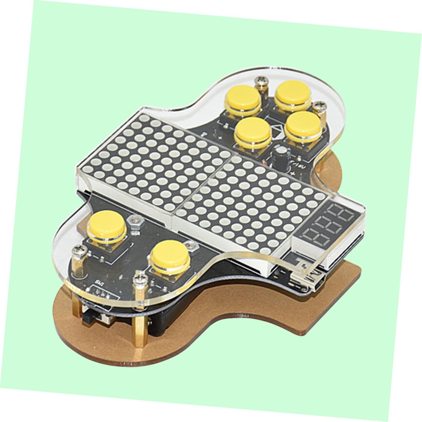 Kit Fai da Te Console di Gioco Elettronica Retrò per Ragazzo Ragazza, Pratica Saldatura con Alimentazione USB e Codici Modificabili, Imparare Programmazione e Elettronica,