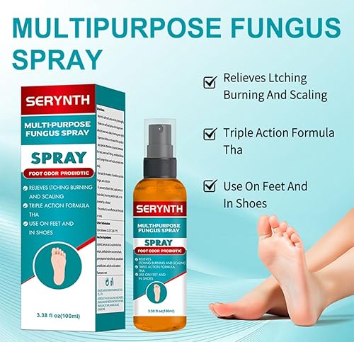 Miniatura 2 de Spray probiótico para olores de pies para hombres y mujeres, desodorante antifúngico para zapatos y pies con aceites esenciales naturales para pies