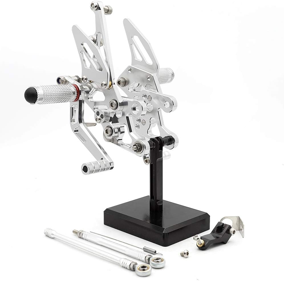 FXCNC CNC CNC Billet Motorcycle Adjustable Rearsets Foot Pegs Rear Set Compatible with FZ1 FAZER FZ1N 2006-2016, FZ8 FAZER 2010-2013,