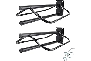 2 Pack Saddle Rack with Pad Bar, Wall Mounted Saddle Stand for...