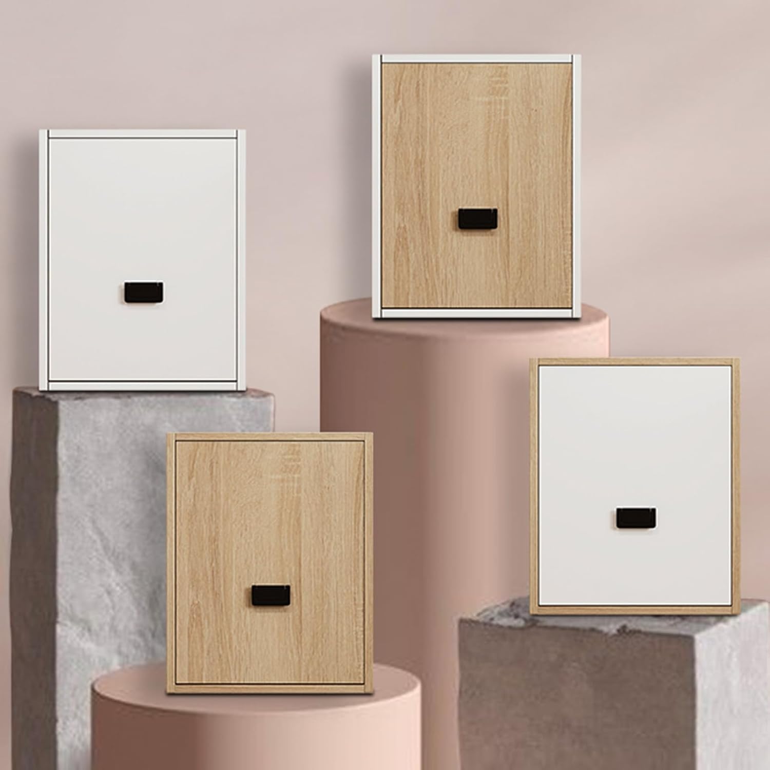 Solid Wood Foldable Chairs Wall Mounted Folding Wall Stool Home Folding Shoe Changing Stool Invisible Entryway Wall Stool Rounded Corner Metal Pulls Space Saving