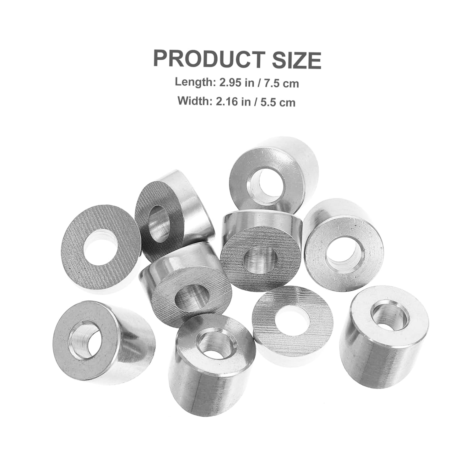 PRETYZOOM 10pcs Stainless Steel Wire Angle Washers for Deck Cable Railing Kit 30 Degree Beveled Design Sturdy and Corrosion-Resistant