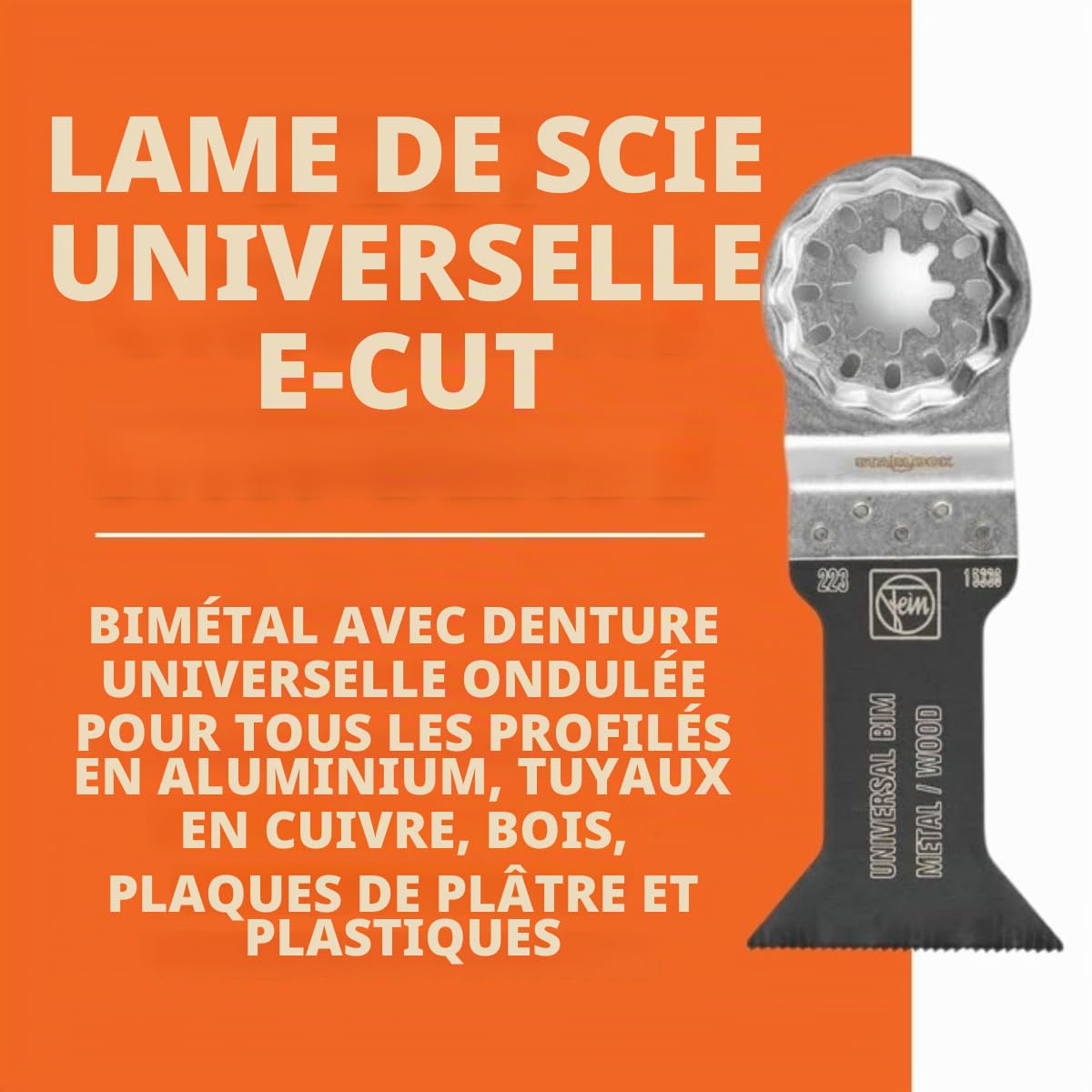 Fein Lame de scie fein - e-cut universelle bim starlock 55x44mm - 63502223250