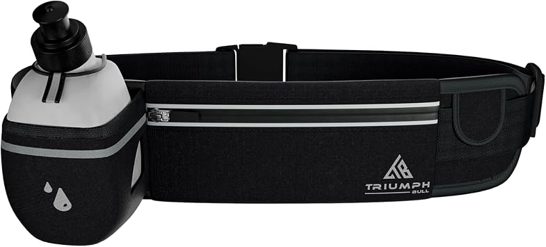 Running Belt Running Phone Holder - Fanny Pack For Hiking Essentials, Travel Essentials, And Money Belt. Bounce-Free Alternative For a Running Vest Running Belt With Water Bottle