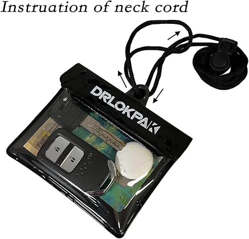 Miniatura 5 de DRLOKPAK Cartera impermeable para surf, funda impermeable para llave de coche, funda para audífonos, tarjetero para tarjetas de crédito, bolsa seca