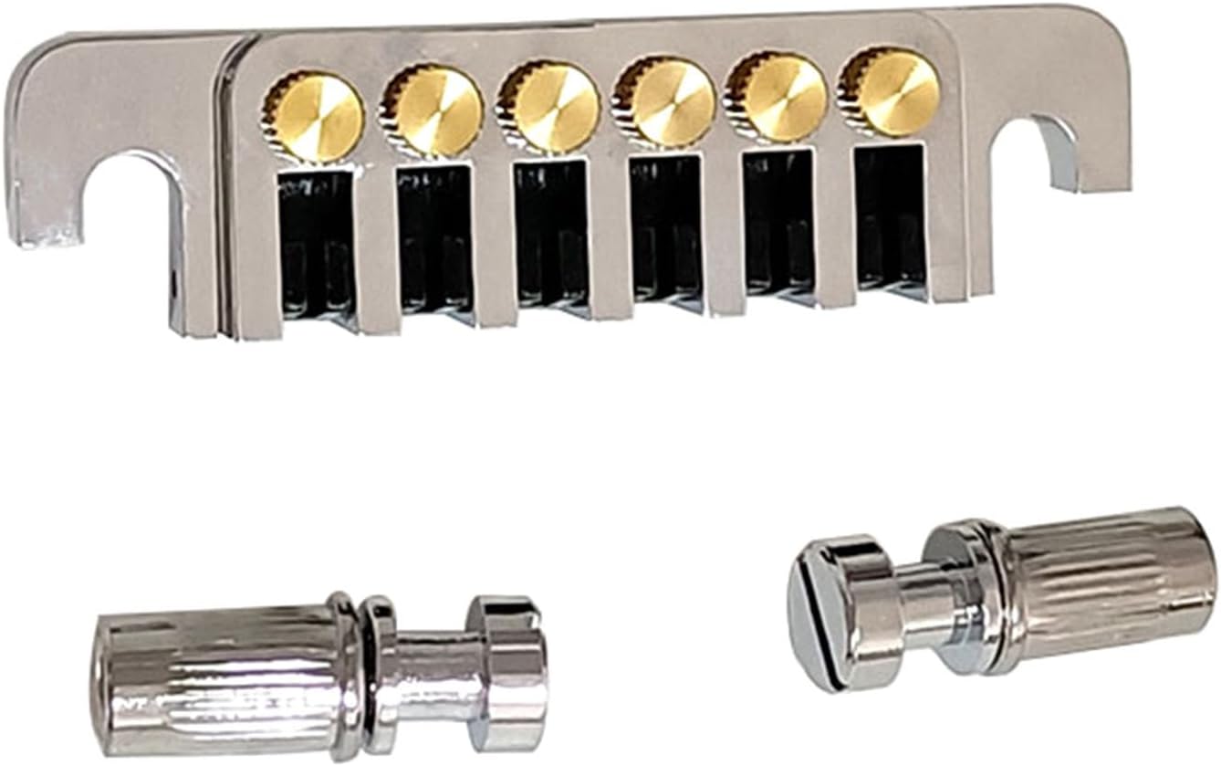 Vintage Bridge Tailpiece With Fine Tuners Studs Guitar Stop Tailpiece ...