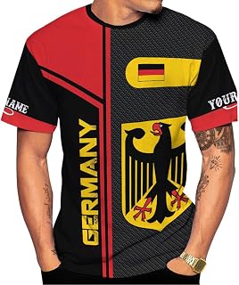 Personalized Germany 3D T-Shirt Hoodie, German Shirts for Men, German Clothing for Men, Germany Soccer Jersey Gifts Shirts