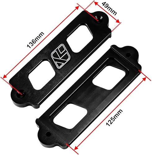 Miniatura 7 de Kyostar Pernos de sujeción de batería con gancho J para Civic Integra Negro