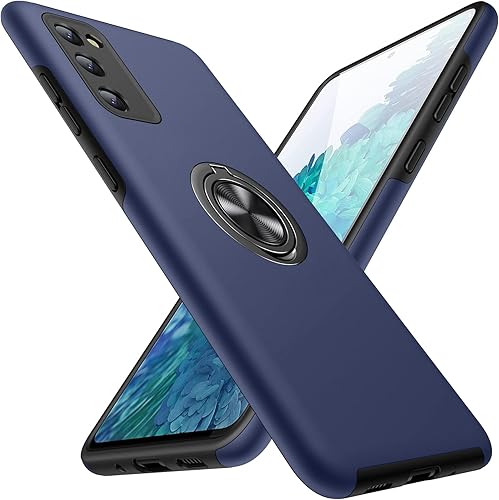 JAME Funda para Samsung Galaxy S20 FE, funda Samsung S20 FE 5G con soporte giratorio, resistente a prueba de golpes, funda delgada para Galaxy S20