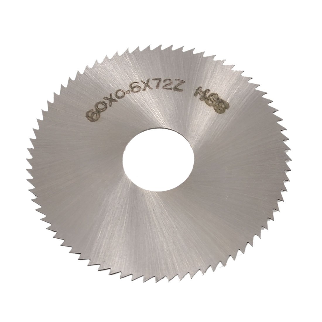 Uxcell Silver Sourcingmap 60Mm Od 0.6Mm Thickness 72T Hss Circular Slitting Saw Blade Cutter