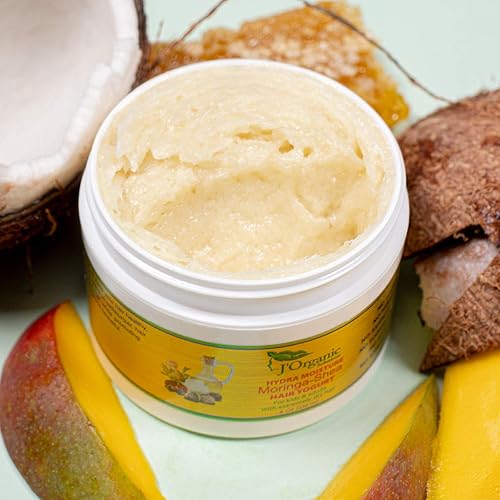 Miniatura 2 de J'Organic Solutions Moringa-Shea - Yogur capilar para cabello seco – Revive el cabello seco y opaco, reduce el encrespamiento, mejora la elasticidad