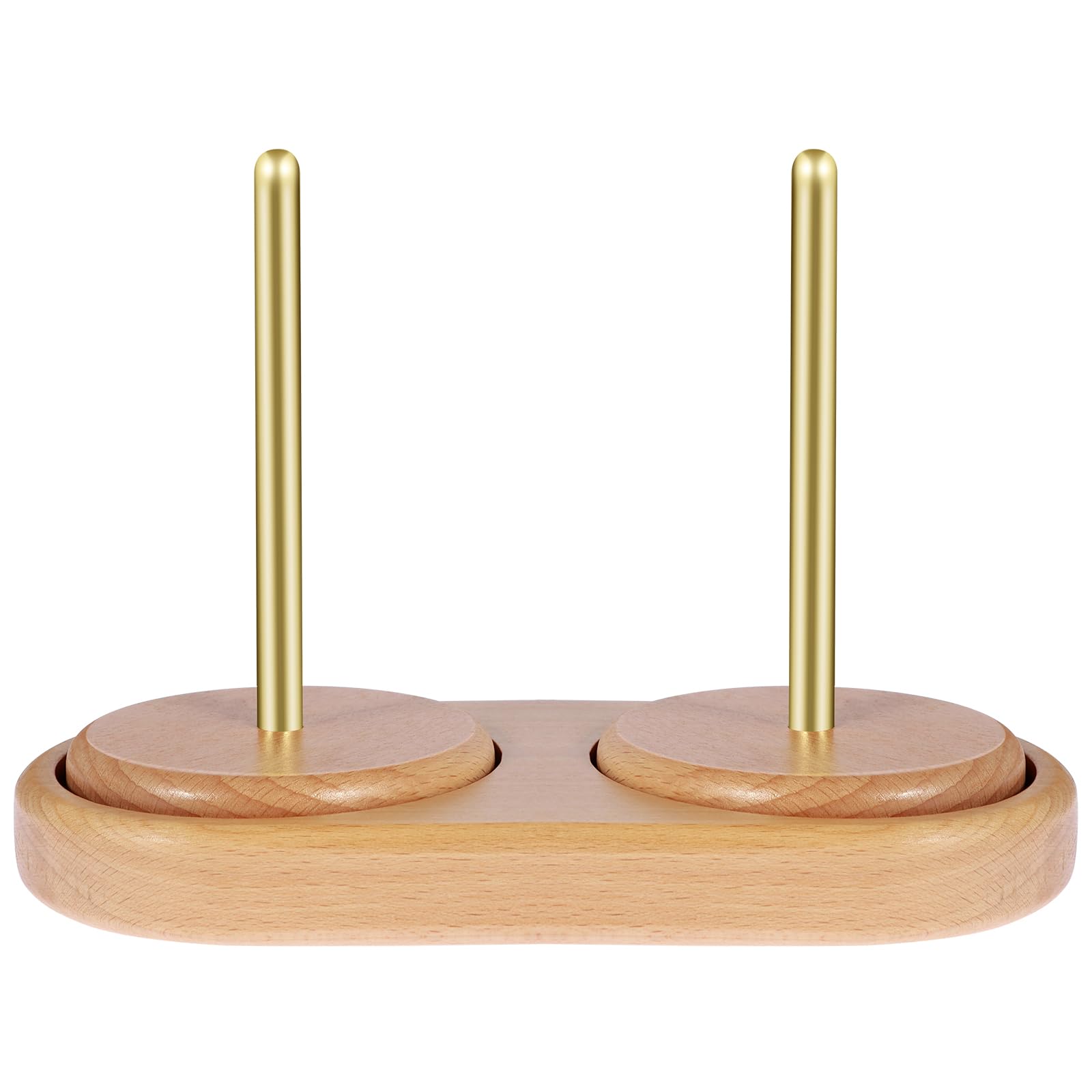 Wollabwickler Aus Buche Mit Kugellager - Garnhalter Für Strickfans Ohne Knoten