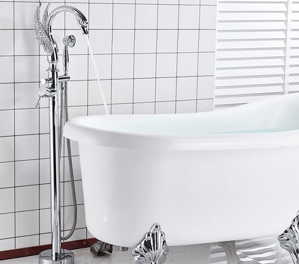 Mitigeur de baignoire à poignée unique monté au sol pour moments de détente spa