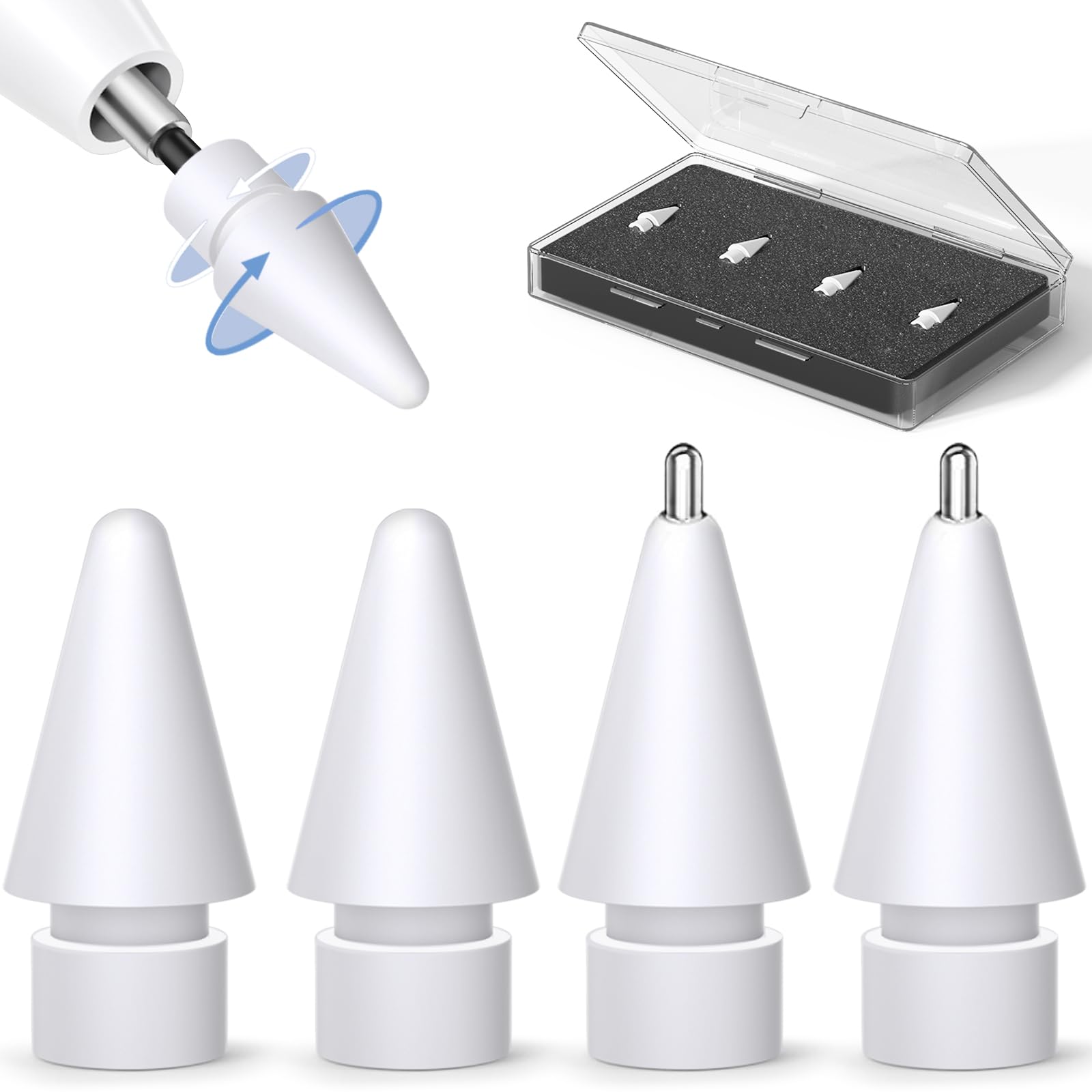 Amazon.com: Upgraded Apple Pencil Replacement Tips - 1st/2nd