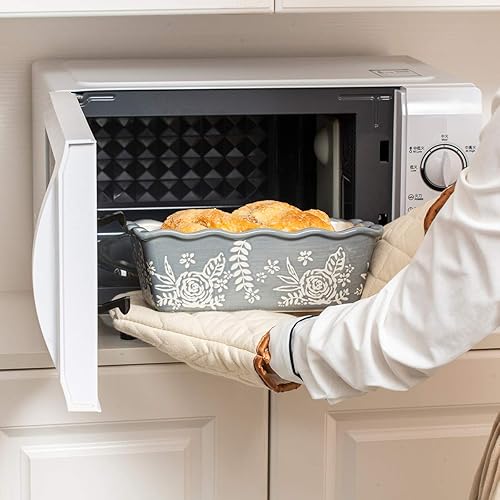 Miniatura 4 de Wisenvoy Molde para pan Pan Pan de cerámica para hornear Pinturas a mano Pan de carne Pan antiadherente Pan Pan Pan para hornear pan