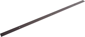 TMS 4 FT Dark Coffee Steel Barn Wood Door Sliding Flat Rail Door Hardware Spare Part