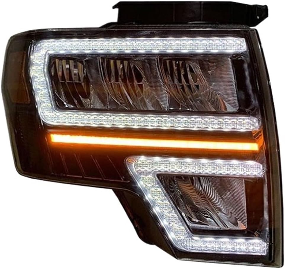 Headlights Compatible with Raptor F150 F-150 2008-2014 Front Lamps Assembly LED DRL Streaming Turn Signal Lights Automobile Accessories