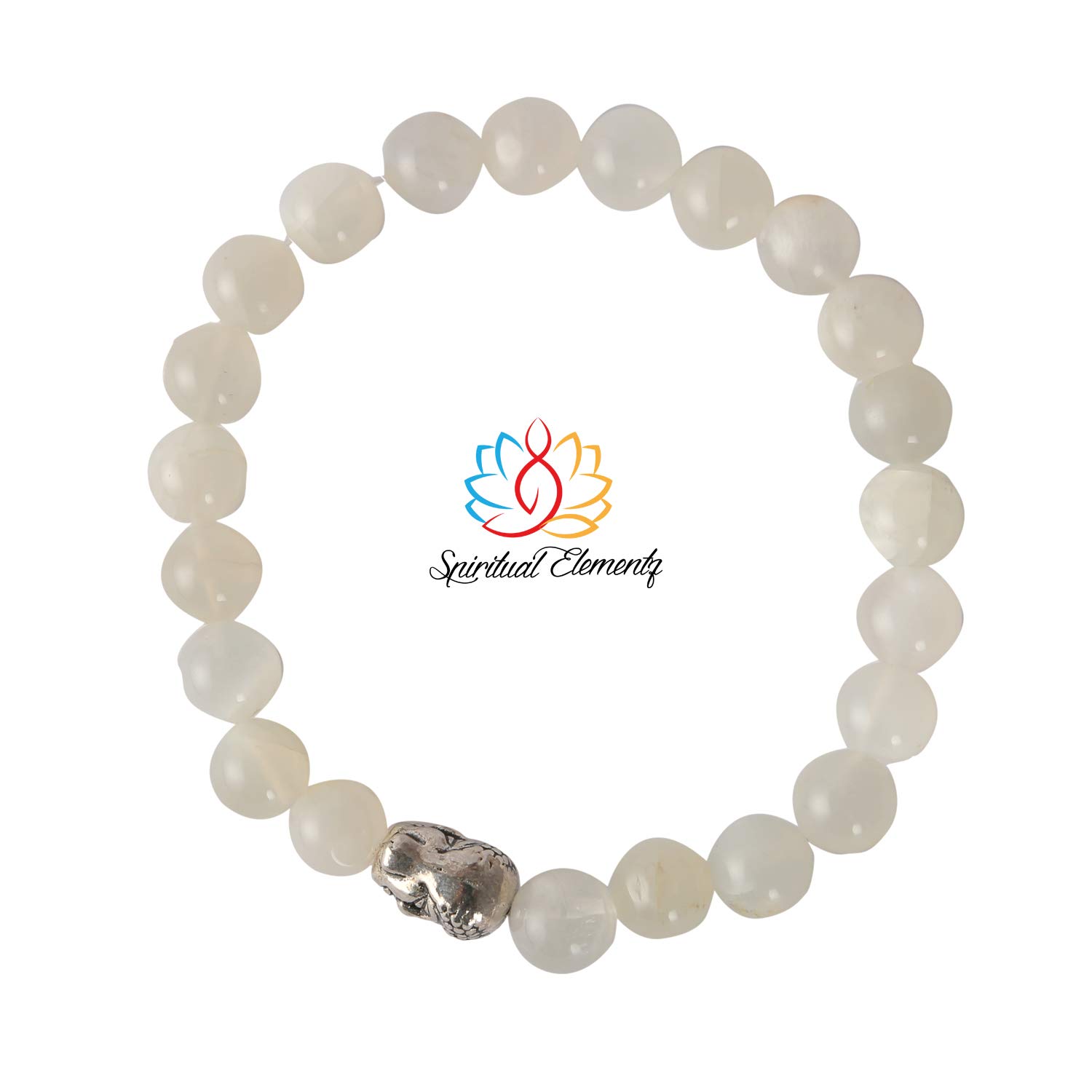 spiritualelementzSpiritual Elementz Moonstone Stretch Bracelet (7-8 mm) (21-24 Beads) Stone of balance.