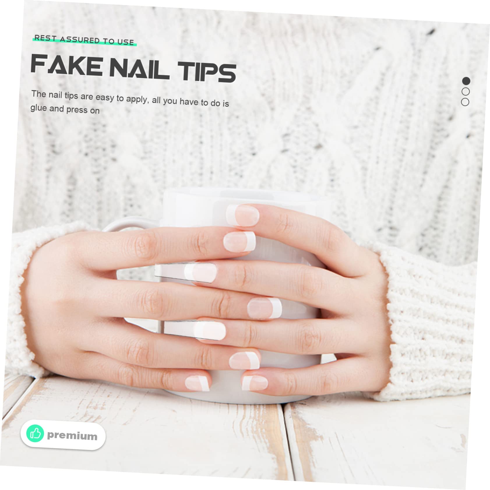 Beavorty 1512stücke Extra Lange Französische Fake-nägel Vollständige Abdeckung Nagelspitzen Für Kreative Nail Art Transparentes Design Für Salon Und Zuhause