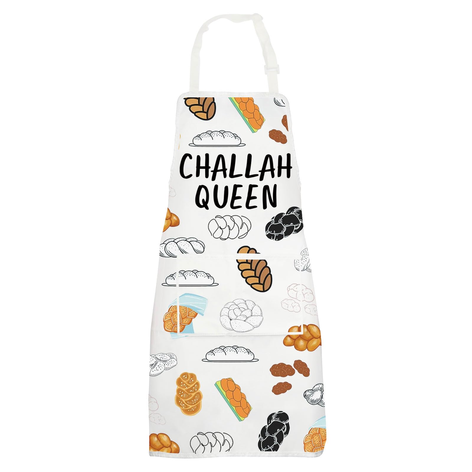 JNIAP Challah Apron Jewish Gifts Shabbat Shalom Apron Israel Gifts Challah Bread Aprons