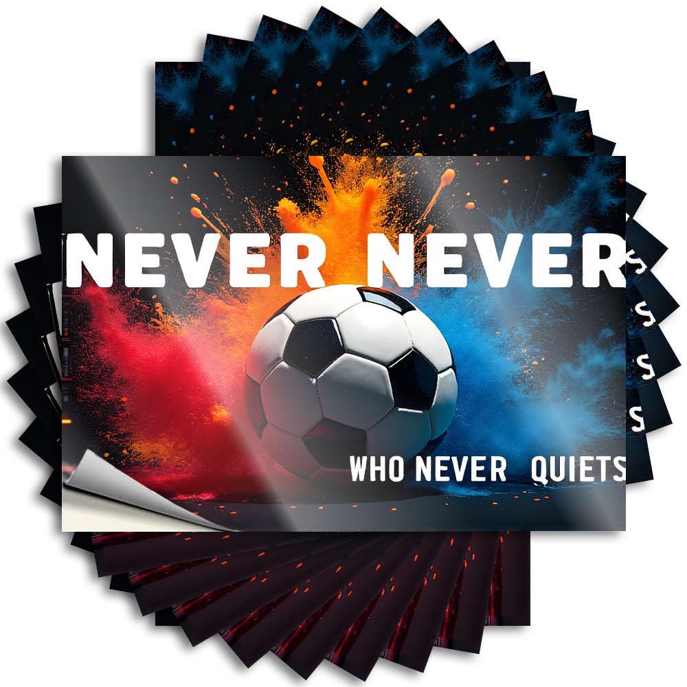 Fzfn Colour Decals Funny Office Decor | Affirmation Hat Never Quiets, Always Plays. For Dry(12X18cm)