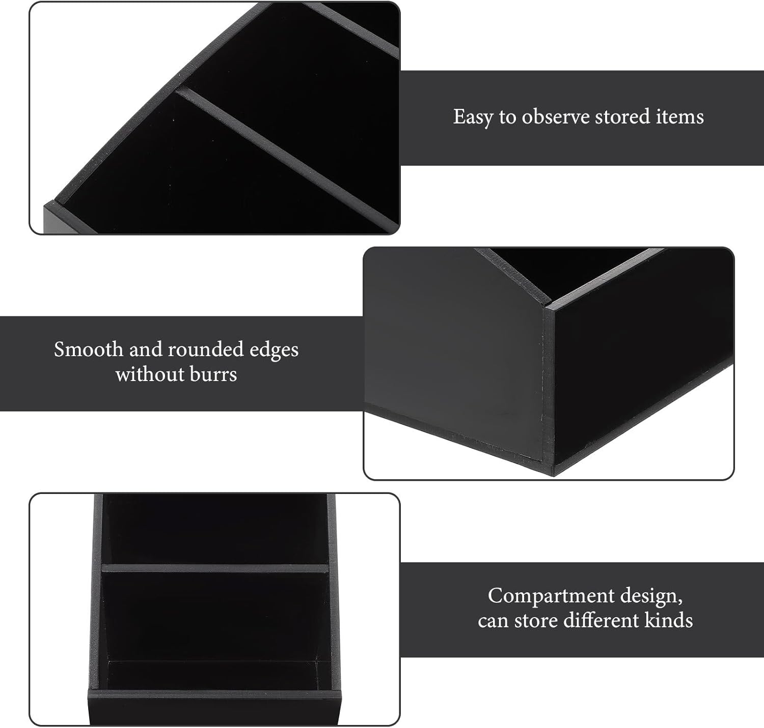 ABOOFAN Seasoning Bag Storage Box Tea Bag Organizer Sugar Packet Holder Coffee Station Counter Storage for Home Hotel Restaurant 3.54X3.35X3.54 Inches