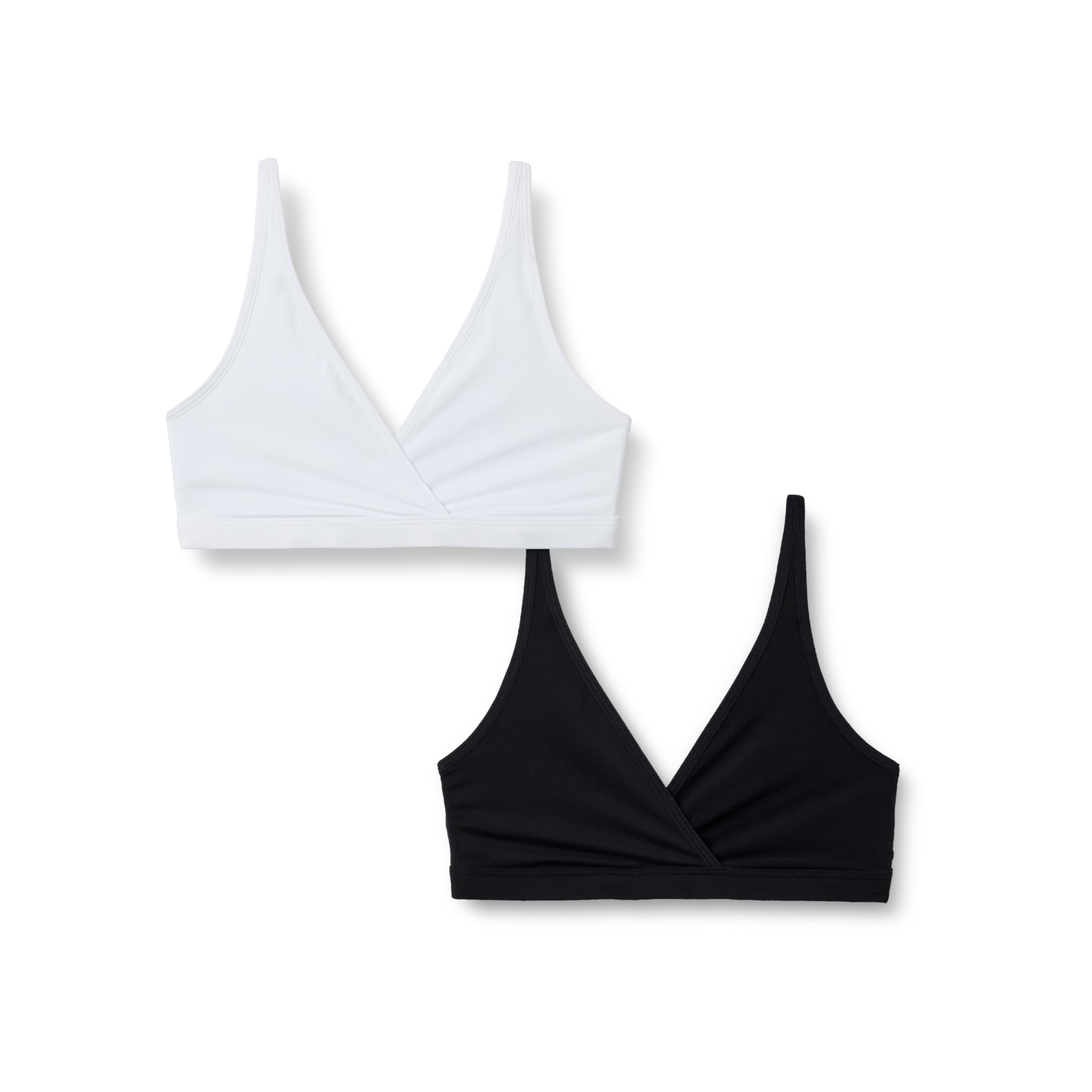 Women's Peached Microfiber Pullover Nursing Sleep Bra, Pack of 2