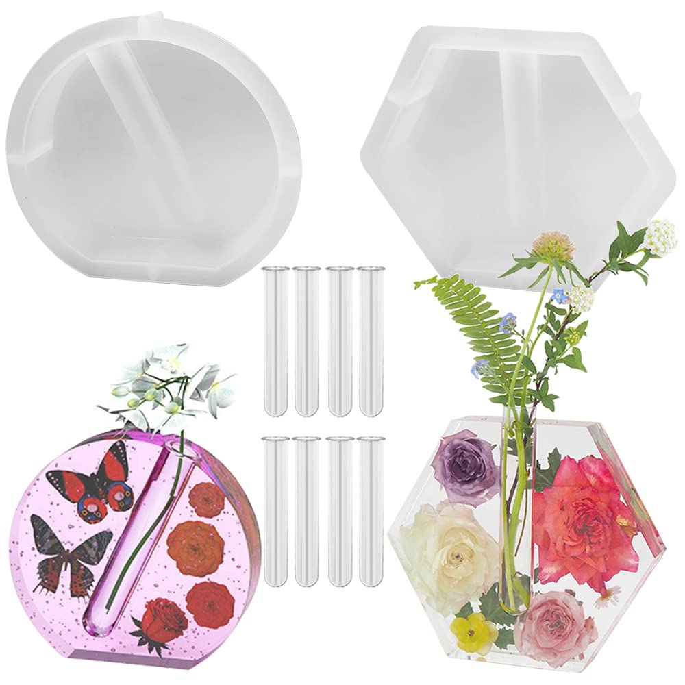 Moule résine époxy vase en silicone durable pour compositions de mariage