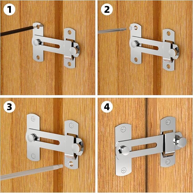 siddhmurti 180 Degree Sliding Barn Door Lock 3
