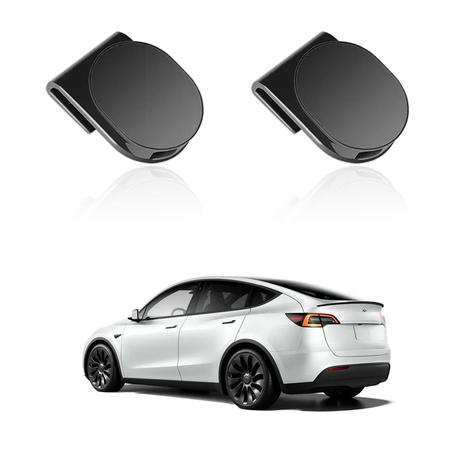 Photo 1 of ONKENTET 2 Pack Front Trunk Hook Compatible with Tesla Model Y 2019 2020 2021 2022 Interior Accessories Modification Upgrade Organizer Clip Bolt Cover Grocery Bag Cargo Hooks Covers (Round)