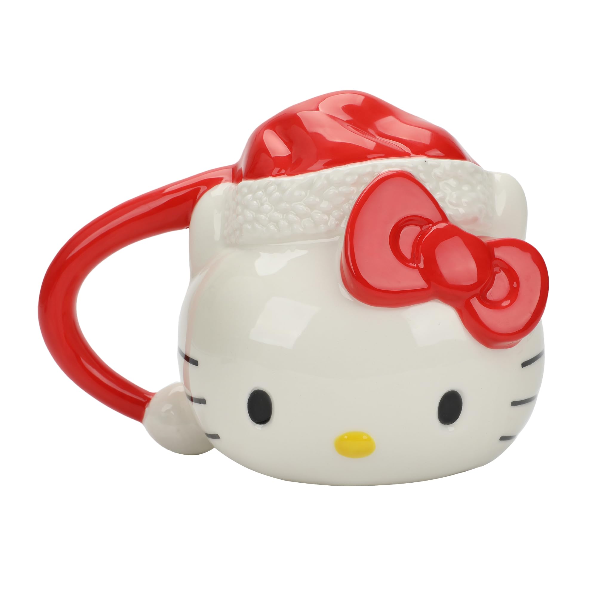 Bioworld Hello Kitty Chapéu de Papai Noel 473 ml Caneca de