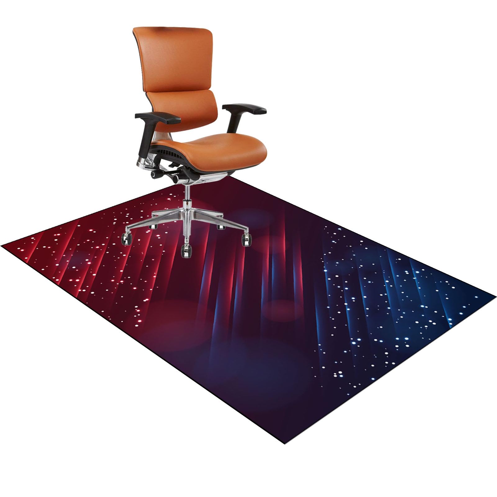Office Chair Mat for Hardwood Floor, Carpet Protector Chair Mat, Large Anti-Slip Desk Chair Mat for Carpet Floors, Computer Chair Mats, Floor Protector Mat for Office Home, Non-Slip 130 x 160 cm