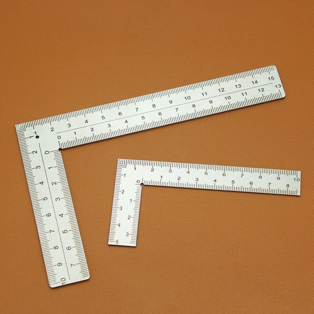 Righello del telaio migliorato L Righello ad angolo retto Strumenti per telaio L Righello sagomato Metallo Lavorazione del legno