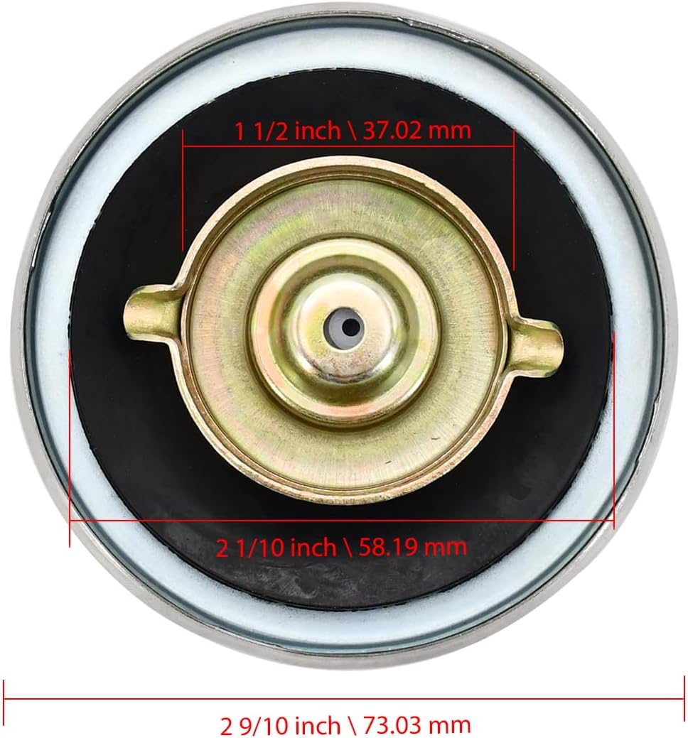Fuel Cap E7NN9030AA AT20911 E5NN9N208CA Compatible with Ford Tractor 2310 2600 2910 3500 3600 3610 4000 4400 4500 5610 2N 8N 9N TW10 Compatible with John Deere 1010 1020 1035 1120 1130 2140 2240 2440