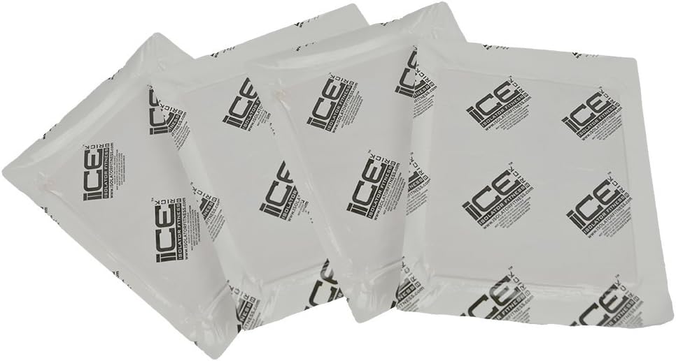 Isolator Fitness 12 oz (4 Pack) ISOBRICK - Reusable, Long Lasting, Lunch Bag/Cooler Ice Packs
