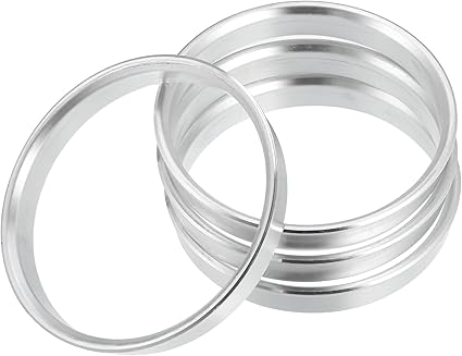 4-Piece Aluminum Hub Centric Rings 66.6mm To 64.1mm