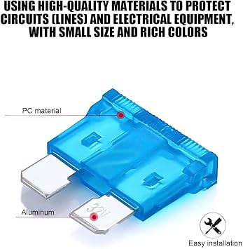 300PCS Car Fuses Assortment Kit, Standard, Small & Mini Autom Blade Fuses 2A 3A 5A 7.5A 10A 15A 20A 25A 30A 35A 40A with Fuse Puller, Vehicle Accessories for Cars, Trucks & More (Aluminum)