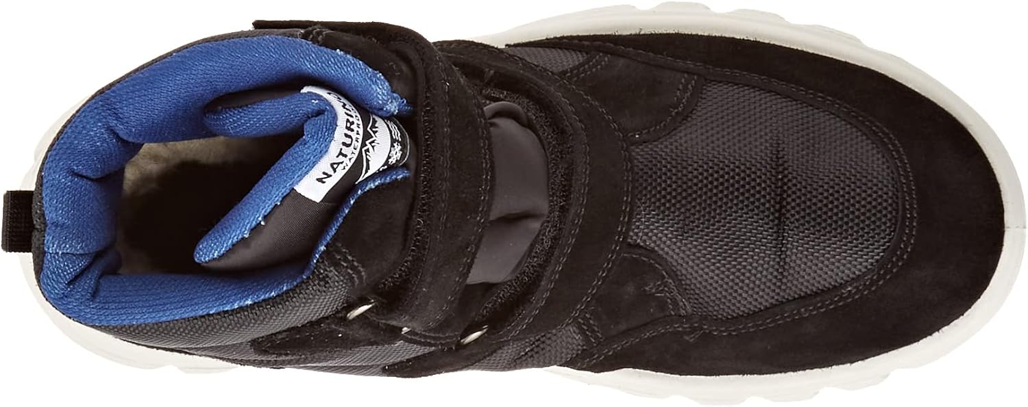 Naturino Boy's Geminae AW22 (Little Kid/Big Kid) Black/Azure EU 35 (US 3.5 Big Kid) M