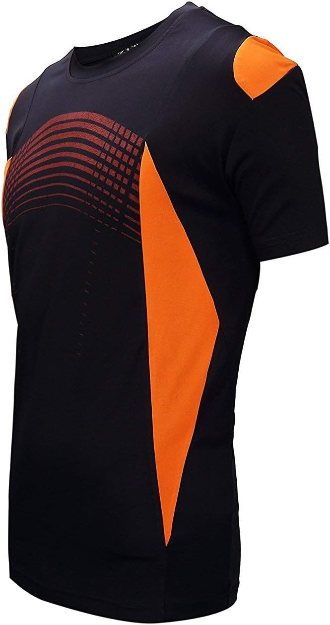Little Beauty Men's Active Crew Neck T Shirts Short Sleeve Athletic Running Gym Workout Tee Shirts for Men