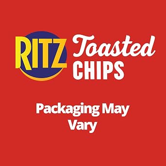 RITZ Toasted Chips Honey BBQ Crackers, Party Snacks, 8.1 oz